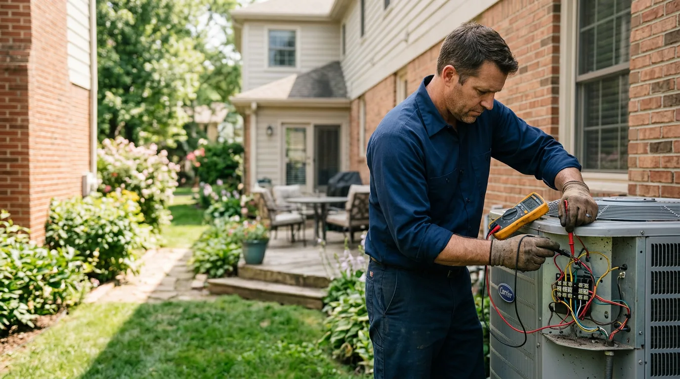 HVAC technician working near Talcott, WV